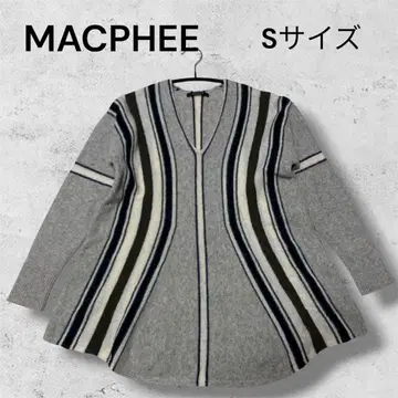 MACPHEE 투모로우랜드 캐시미어 모헤어 혼방 멀티 스트라이프 니트