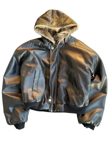 reversible leather bomber jacket