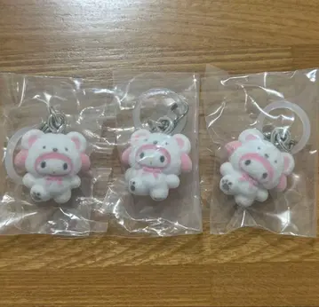 산리오 메지루시 액세서리 포근포근 스노우 마이멜로디 3체 세트