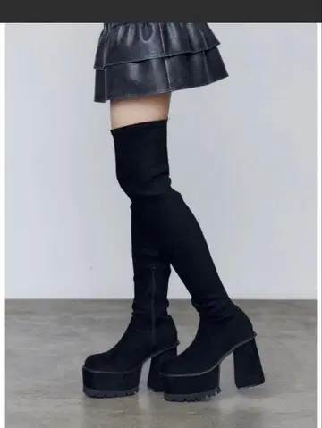 EMODA 스퀘어 핏 롱 부츠 LARGE