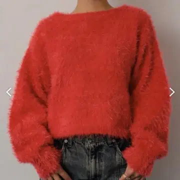 센스 오브 플레이스 크롭 샤기 스웨터