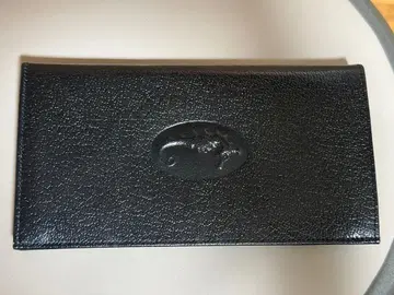 블랙 가죽 장지갑