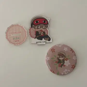 은혼 오키타 소고 바브캐릭터 아크릴 스탠드 Botania 캔뱃지 세트