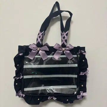 자카마트 프릴 디자인 이타백 A4 탁한 라벤더