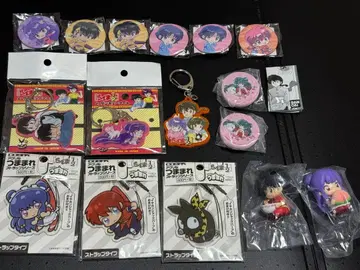 란마 1/2 키링 캔뱃지 스트랩 피규어 묶음 판매