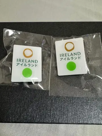 오사카 간사이 엑스포 아일랜드 핀 배지 2개 세트