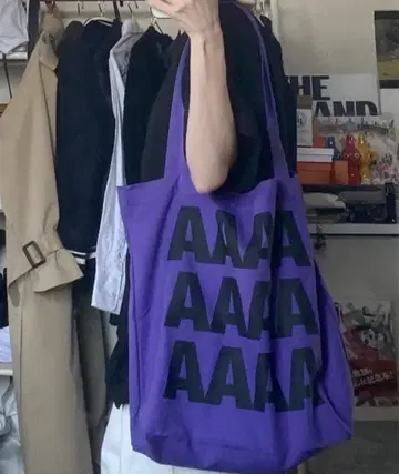 &. NOSTALGIA 진다 씨 콜라보 토트백 zozo 한정판 퍼플