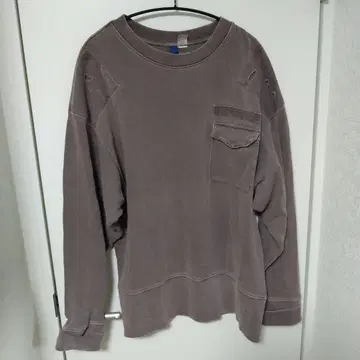 H&M divided 데미지 가공 그레이 긴팔 트레이닝복 맨투맨 GU