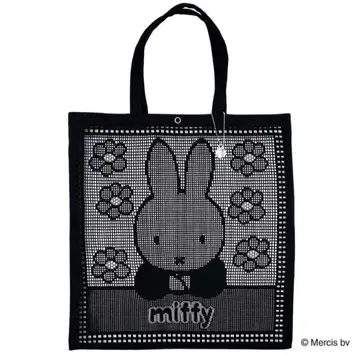 치카자와 레이스 미피 메쉬 토트백 블랙