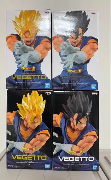 드래곤볼 슈퍼 최강 합체 전사 베지트 파이널 에네르기파 4체 세트