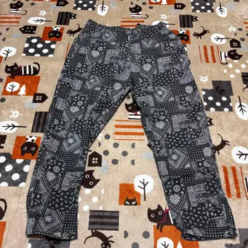 페이즐리 무늬 바지