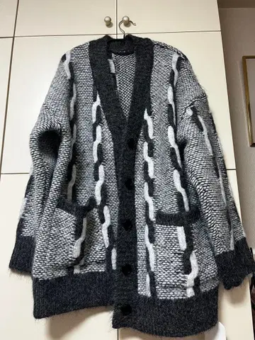 [ ESICA ] 긴팔 니트 가디건 그레이