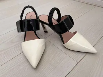 [ 새상품급 ] 바이컬러 하이힐