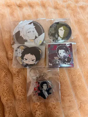 문호 스트레이독스 아쿠타가와 류노스케 캔 배지 키링 굿즈