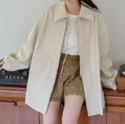 kastane 2WAY 카라 부착 페이크 가죽 자켓