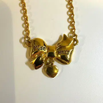 모스키노 목걸이 리본 빈티지 골드