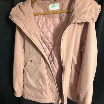 Fast Fish 후드 부착 핑크 다운 자켓 M