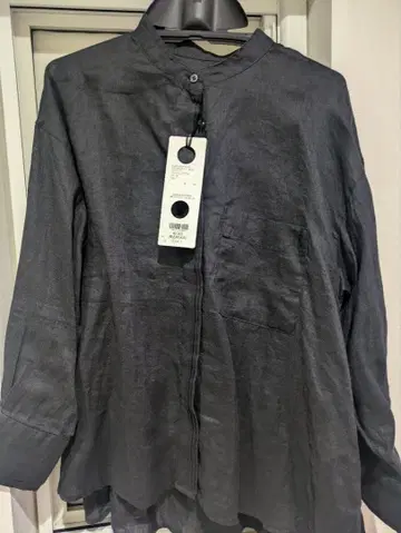 새상품 Utao 다크 그레이 린넨 셔츠 S