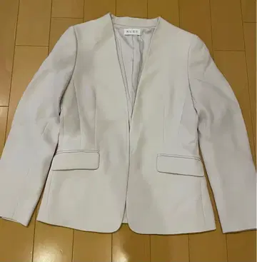 PLST 플라스테 노카라 자켓 베이지 M 오피스