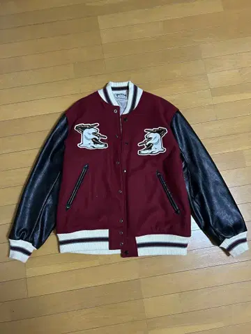 HOUSTON 알래스카 자수 바시티 자켓 XL