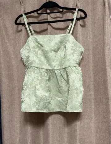 overE 자카드 뷔스티에 U65 그린