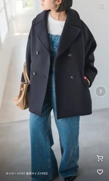 Spick & Span TICCA 티 피코트 네이비 택 포함 새상품