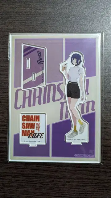 레제 콜라보 카페 아크릴 스탠드 체인소 맨 1점