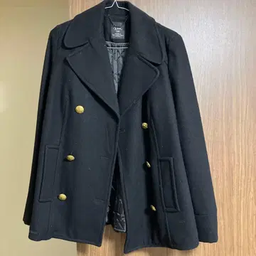 ZARA TRF 블랙 피 코트 M