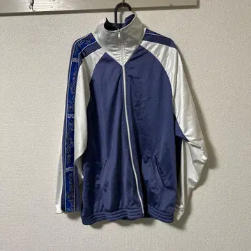 네이비 화이트 집업 자켓