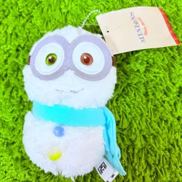 USJ 미니언 눈사람 봉제 인형 키체인 크리스마스