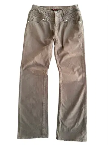 double waist straight jeans