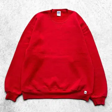 컨디션 최상 90s USA RUSSELL 무지 빈티지 맨투맨 레드
