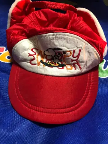 레어 레트로 쇼와 phoenix 스누피 스키 귀마개 캡