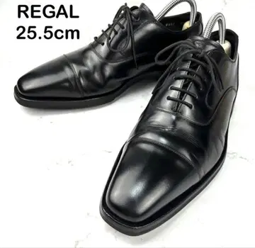 REGAL 리갈 블랙 스트레이트 팁 25.5