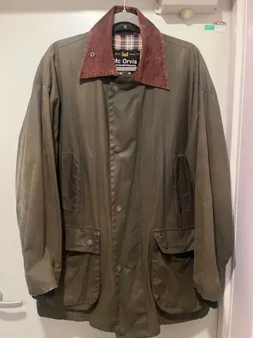 Mc Orvis Wachs-Wetterjacke M 올리브 그린