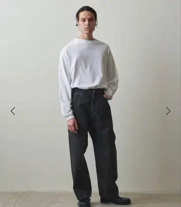 13.5oz 데님 5 포켓 배기 테이퍼드 팬츠