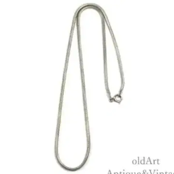 이탈리아제 빈티지 실버 925 은제 스네이크 체인 목걸이 41cm