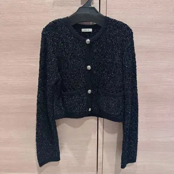 FRAYID 트위드 니트 가디건