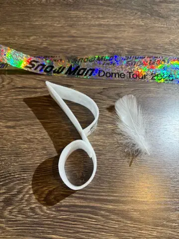 Snow Man 낙하물 세트 은색 테이프