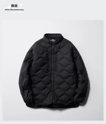 유니클로 x 화이트 마운티니어링 리사이클 하이브리드 다운 자켓