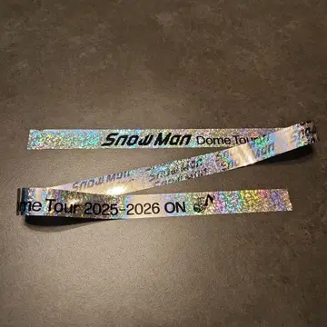 Snow Man 돔 투어 리본과 깃털 세트