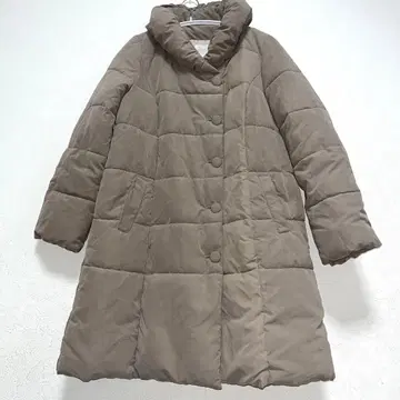 grove 그로브 브라운 퀼팅 코트 미들 기장 L