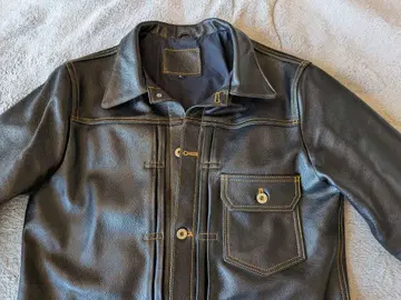 트래커 자켓 506 타입 소가죽