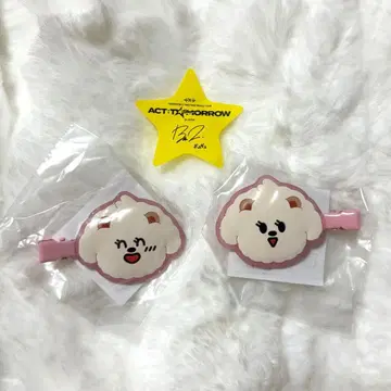 TXT 투바 캡슐 토이 밤굿 헤어 클립 2세트