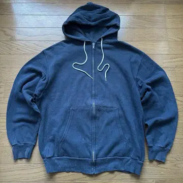 80s Hanes 헤인즈 지퍼 후드티 USA 빈티지 퍼플네이비 페이드