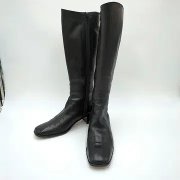 새상품급 Margaret Howell idea 천연 가죽 롱 부츠 블랙