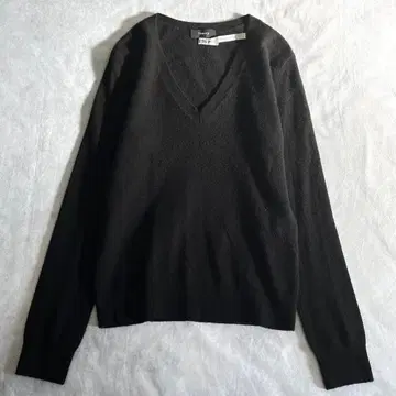 컨디션 최상 띠어리 캐시미어 100 V넥 니트 BLACK 블랙 S