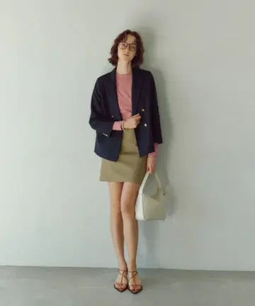 Mila Owen 치노 더블 허리 디자인 미니 스커트 택 포함 새상품