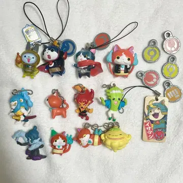 요괴워치 스트랩 요괴 클리어 마스코트 키링 요괴 스윙