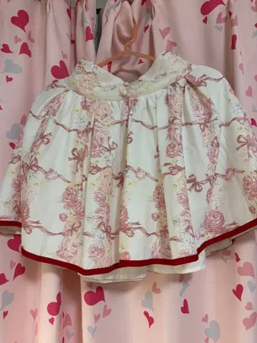 LIZLISA 리즈리사 스커트 꽃무늬 리본 플레어 스커트